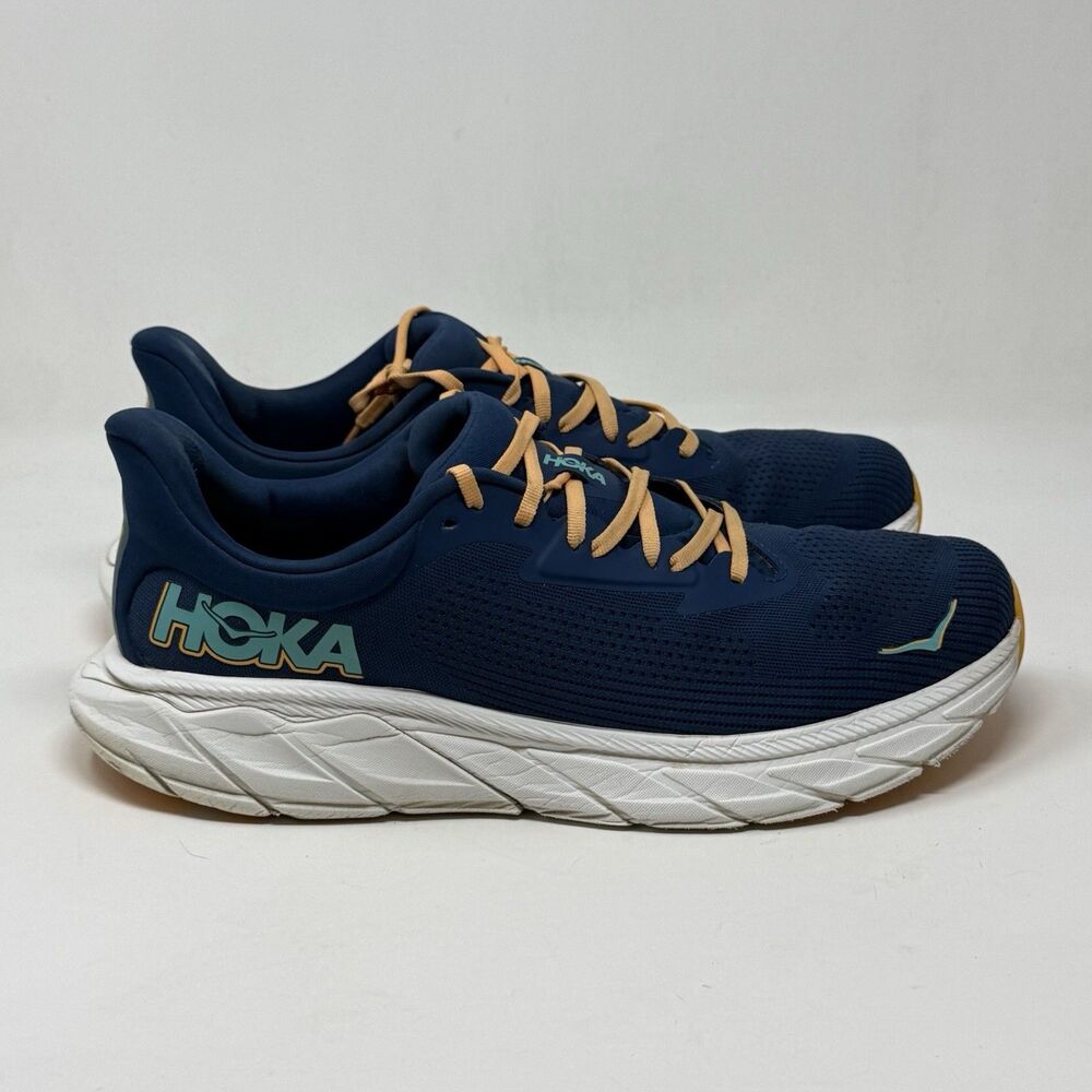 Hoka One One Arahi 7 Shoes Mens 12.5 D Blue Comfort Running Walking Sneakers